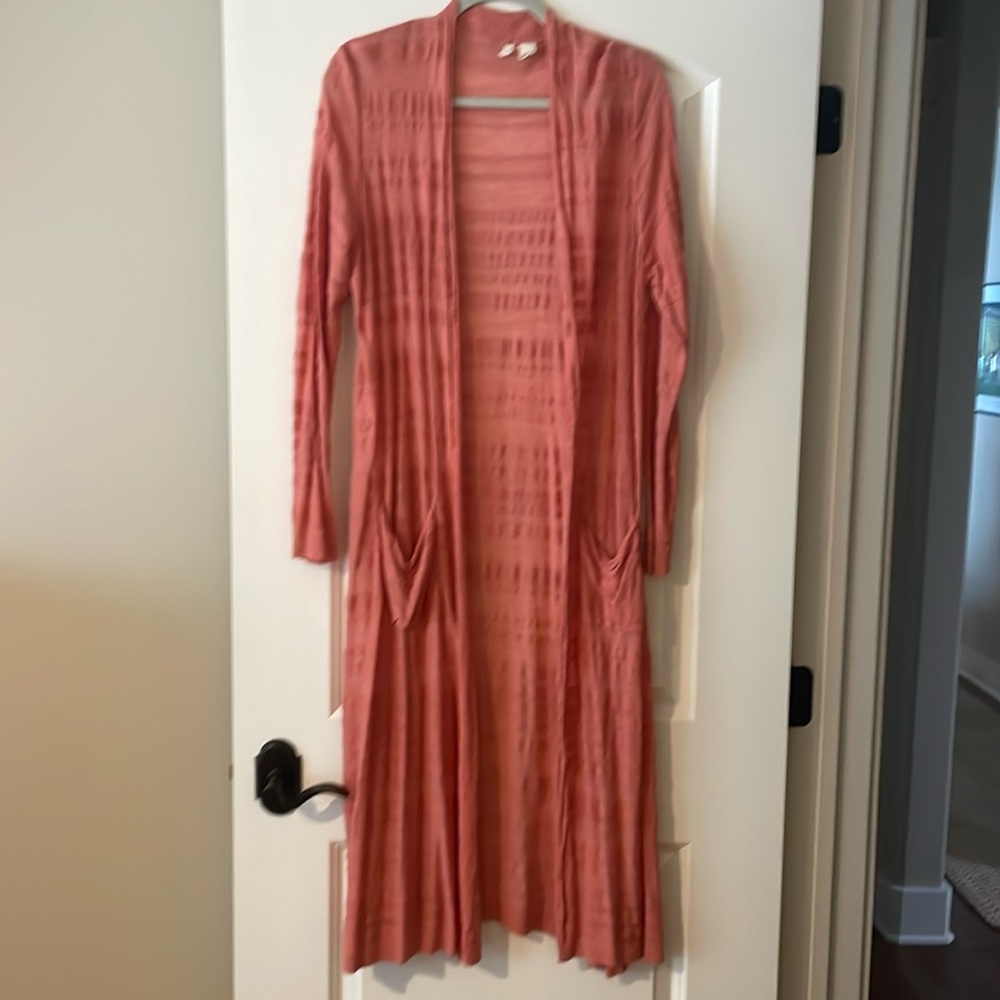 Anthro Moth long sleeve duster with pockets